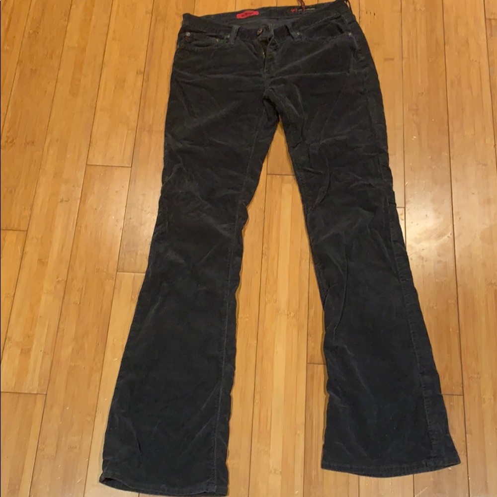 AG dark grey corduroy pants (the angel)
